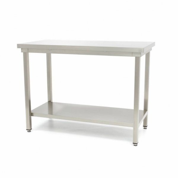 Stół gastronomiczny roboczy ze stali nierdzewnej z półką 60 x 70 cm Maxima