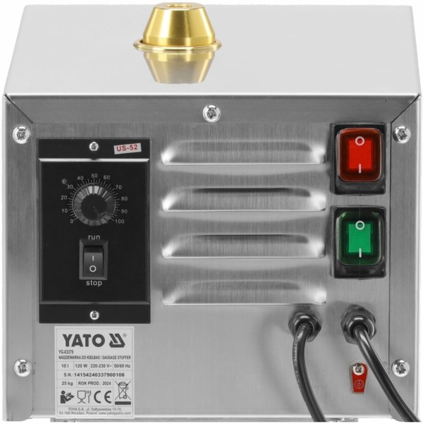 NADZIEWARKA DO KIEŁBAS 10L ELEKTRYCZNA STAL NIERDZEWNA YG-03379 5906083109041