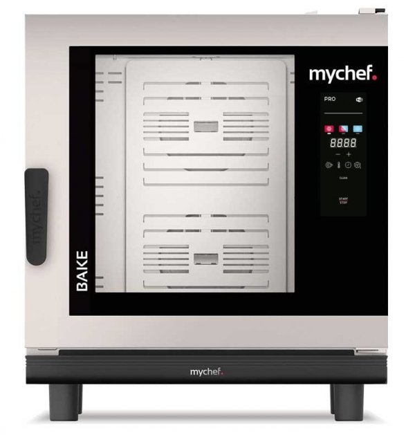 Piec konwekcyjno-parowy elektryczny | piekarniczo-cukierniczy | automatyczny system myjący | 6x600x400 |  12,6 kW | 400 V | Mychef BAKE PRO 6E