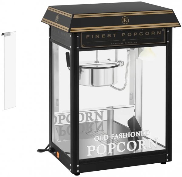 Maszyna do popcornu - czarno-złota ROYAL CATERING 10011100 RCPS-BG1
