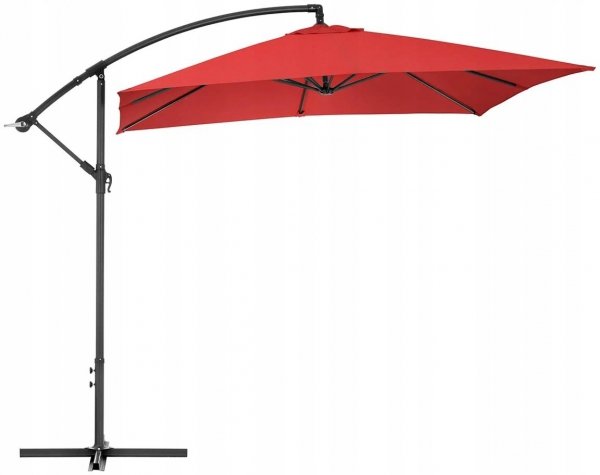 Parasol ogrodowy wiszący 250x250cm UNIPRODO 10250552 UNI_UMBRELLA_SQ250RE_N