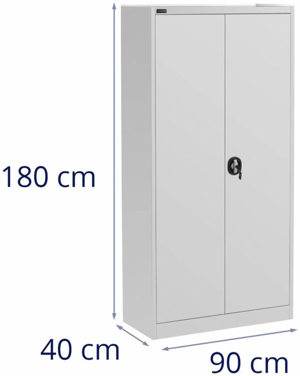 Szafa metalowa - 180 cm - 4 półki - szara Fromm Starck STAR_MCAB_29 10260233 4062859010162