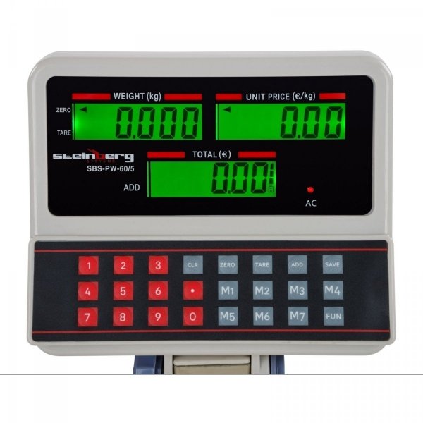 Waga kontrolna - 60 kg / 5 g - LCD STEINBERG 10030110 SBS-PW-60/5
