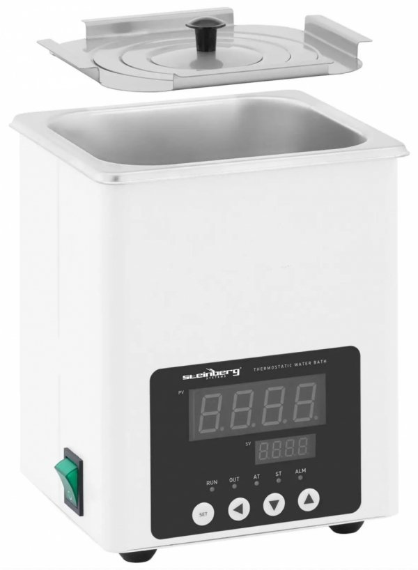 Łaźnia wodna laboratoryjna - cyfrowa - 3.4 l - 5 - 100°C - 150 x 135 x 150 mm Steinberg 10031066 SBS-TWB-2000 