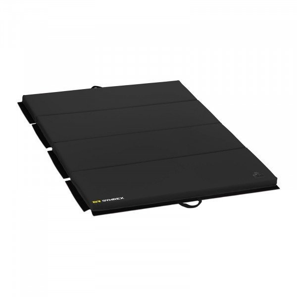 Mata gimnastyczna - 200 x 120 x 5 cm - składana - czarna - obciążenie do 170 kg GYMREX 10230196 GR-FM_19