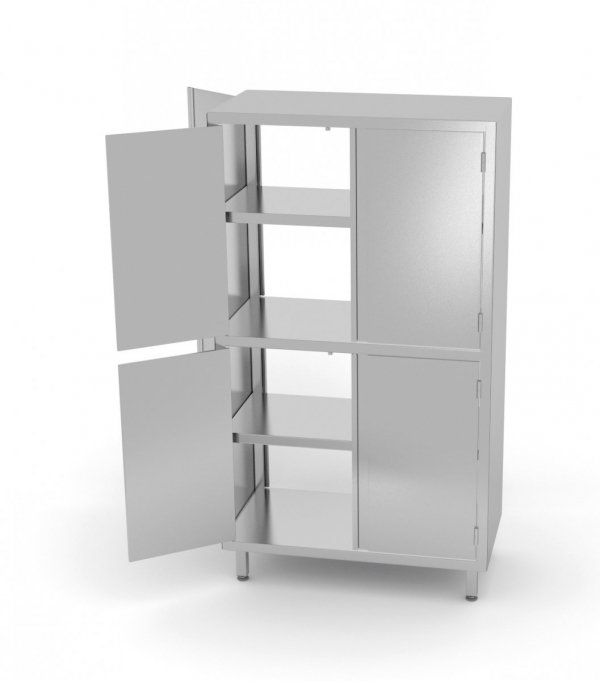 Szafa przelotowa z przegrodą i drzwiami na zawiasach 900 x 600 x 1800 mm POLGAST 306096 306096