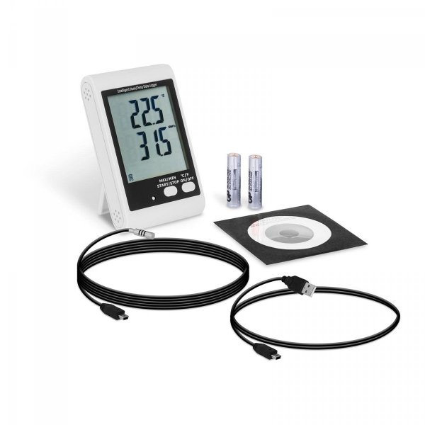 Rejestrator temperatury i wilgotności - od -40 do 125°C - czujnik zewnętrzny STEINBERG 10030460 SBS-DL-123E 
