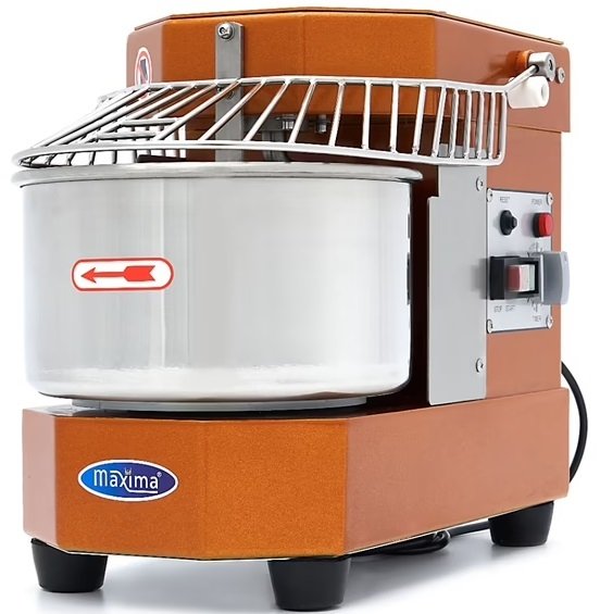 Spirala Mikser / Mieszarka Ciasta - 8L - 4,5 kg Ciasta - Złoty MAXIMA 09361011 8720783959976