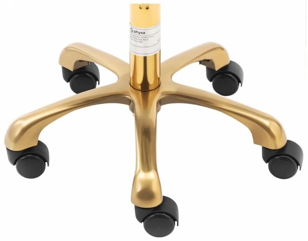 Krzesło kosmetyczne na kółkach - 47 - 61 cm - 150 kg - czarne Physa 10040691 PHYSA GELA BLACK 