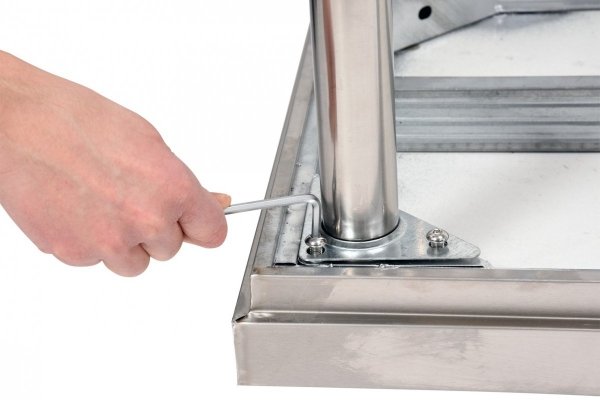 STÓŁ PRZYŚCIENNY Z PÓŁKĄ  SKŁADANY 1600×600×H850+100 mm YATO YG-09025 YG-09025