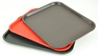 Taca do serwowania z rantem brązowa 41,5×30,5cm Fast Food Szron 1216FF BR 5902175813582