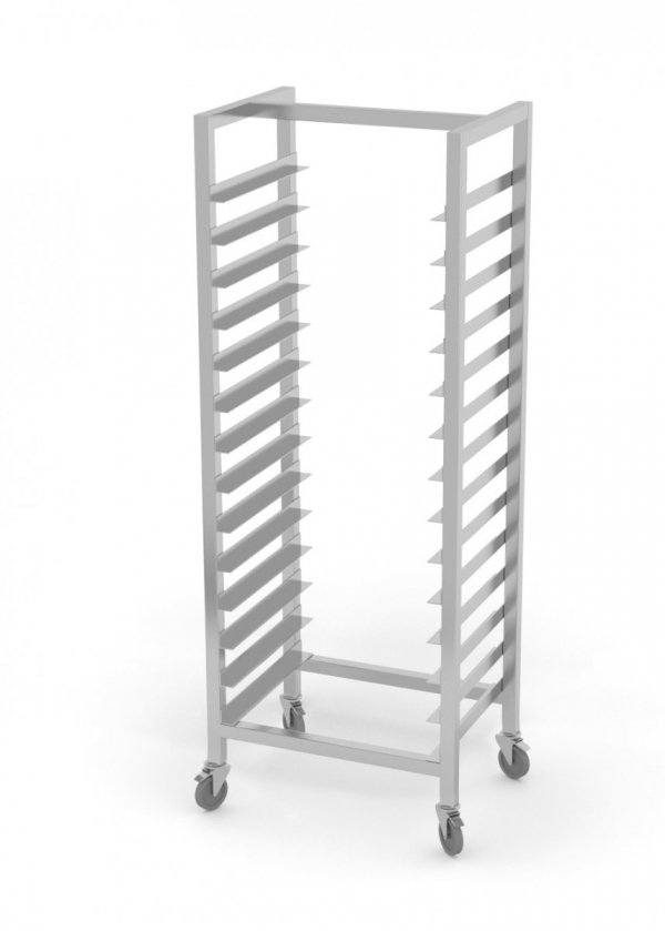 Regał jezdny na pojemniki GN i tace piekarnicze 470 x 610 x 1800 mm POLGAST 360610-K 360610-K