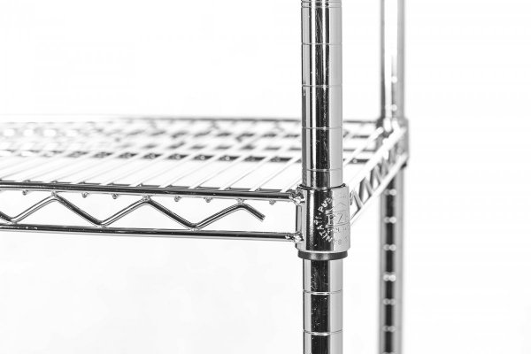 Wózek chromowany siatkowy 3-półkowy 61x92x100 cm ULTRA POWER