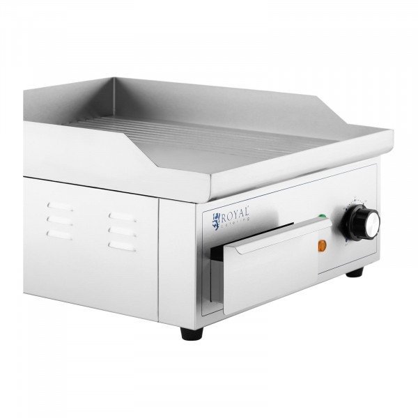 Płyta grillowa - 360 x 380 mm - gładka i ryflowana - 2000 W ROYAL CATERING 10012027 RCPG45-M