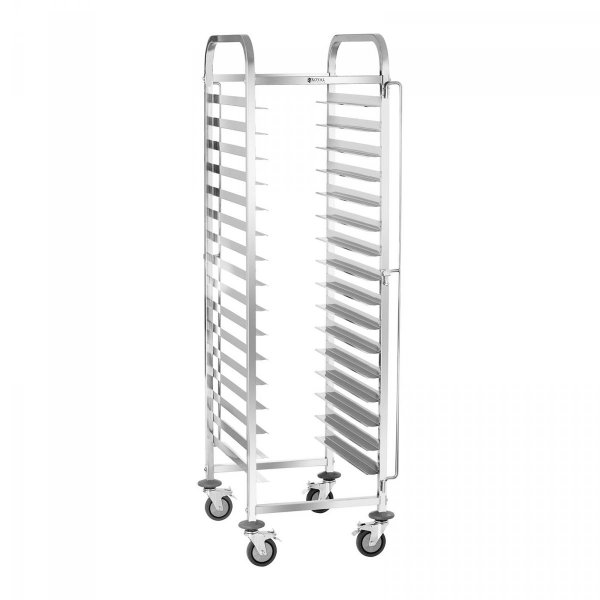 Wózek transportowy - 150 kg - 16 tac 60 x 40 cm ROYAL CATERING 10010869 RCTW-16TB.1
