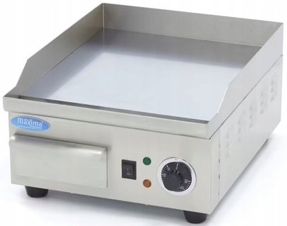 Płyta Grillowa Gładka - 36 cm - Chrom MAXIMA 09365162 8720365340048