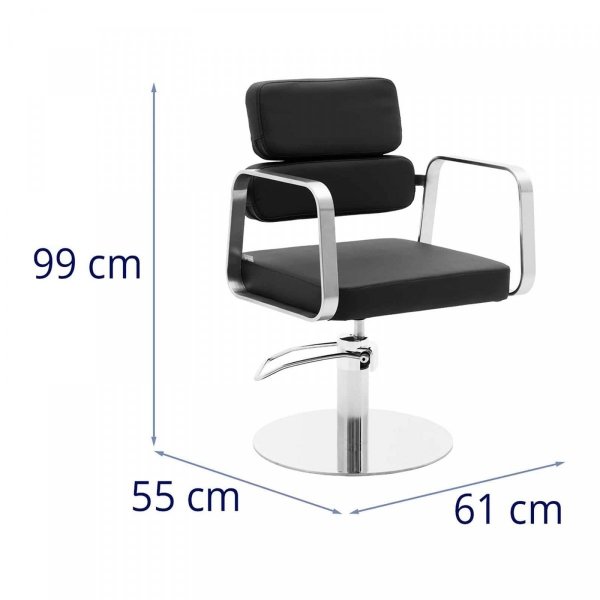Fotel fryzjerski 460-610 mm PHYSA 10040595 TRURO BLACK