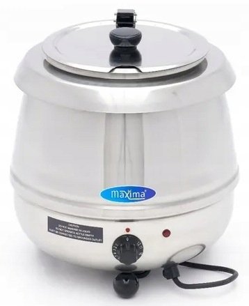 Kociołek do zupy 10l Stal nierdzewna z otworem na chochlę Maxima 09306100