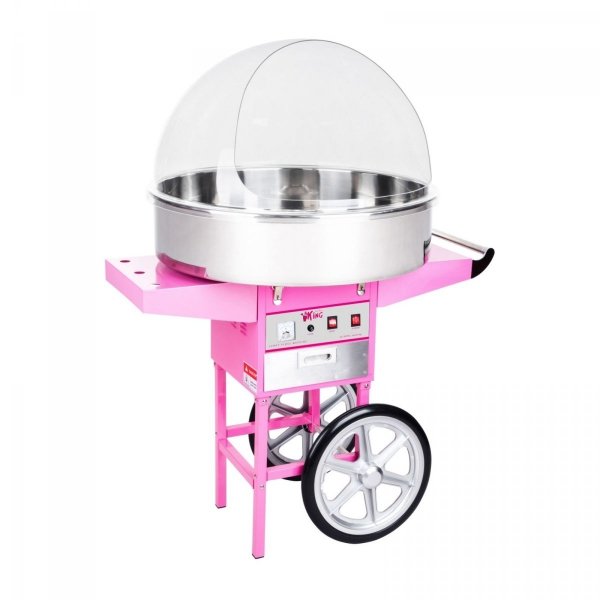 Maszyna do waty cukrowej - 72 cm - wózek - pokrywa ROYAL CATERING 10010133 RCZC-1200XL