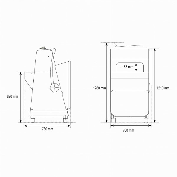 Krajalnica wolnostojąca do pieczywa Mano