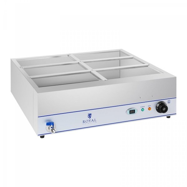 Bemar - 6 x GN 1/3 - kranik ROYAL CATERING 10010387 RCBM-6W-2000 