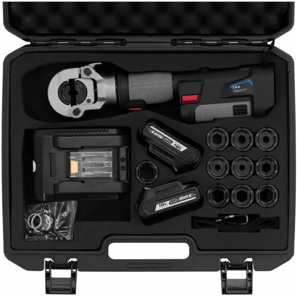 Zaciskarka do kabli - hydrauliczna - 16 - 300 mm² - zaciskanie sześciokątne - 60 kN MSW MSW-PRTO1.0 10062612 4062859238214