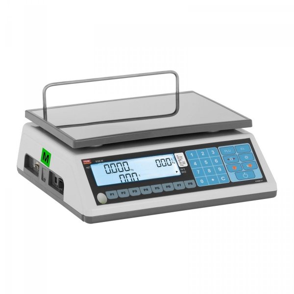 Waga sklepowa - 15 kg / 5 g - LCD - legalizacja TEM 10200030 TEM015D-B1
