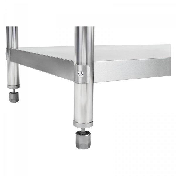 Stół roboczy - 180 x 60 cm - stal nierdzewna - rant ROYAL CATERING 10010499 RCAT-180/60-S
