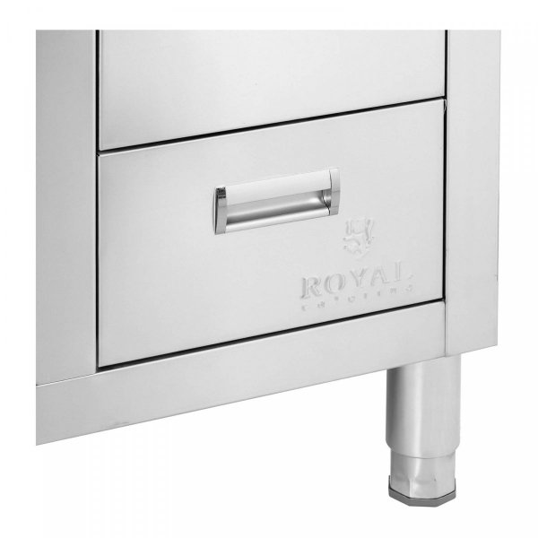 Szafka ze zlewem - 1 komora 400 x 400 x 300 mm ROYAL CATERING 10012144 RC-IKS10