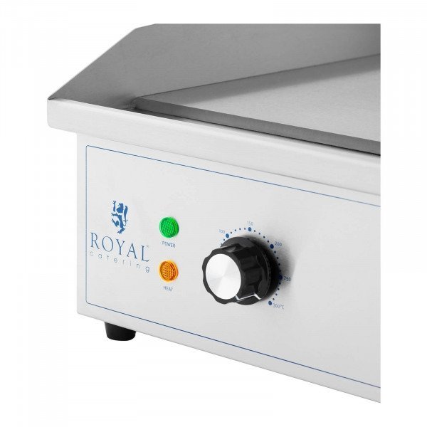 Płyta grillowa - 727 x 420 mm - gładka/ryflowana - 3000 W ROYAL CATERING 10012021 RCPG51-M