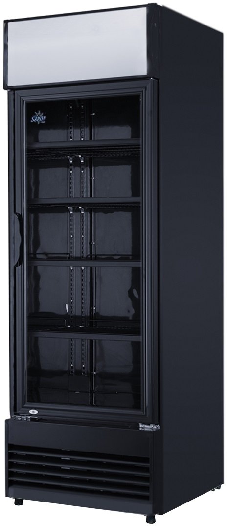 Witryna chłodnicza przeszklona czarna 382L Szron LG 382BF BLACK 5905440407851