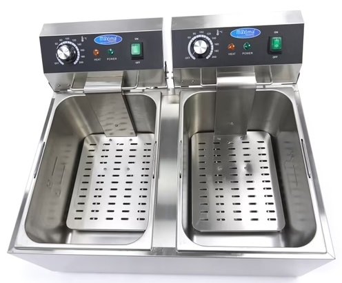 Frytownica 2 x 11L 6000W Profesjonalna MAXIMA 09365227 8720365340246