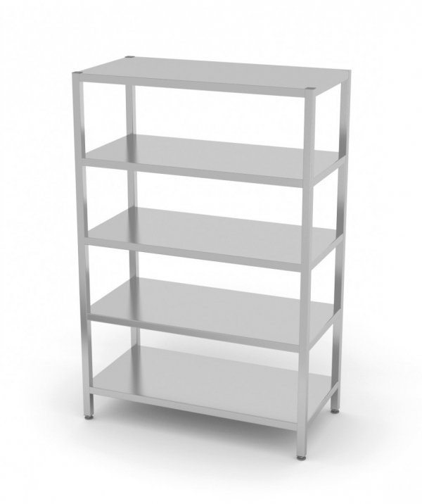 Regał magazynowy, 5 półek pełnych 600 x 700 x 1800 mm POLGAST 335067 335067