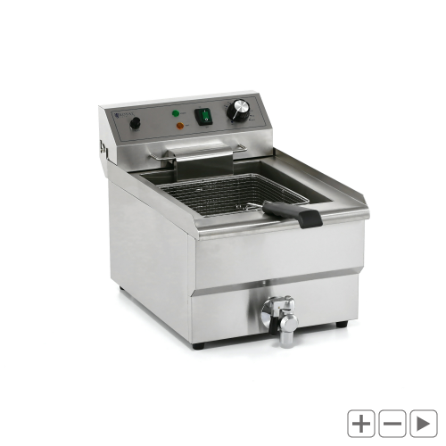 Frytownica - 13 l - 5000 W - kurek - zimna strefa ROYAL CATERING 10012013 RCPSF 13ETH
