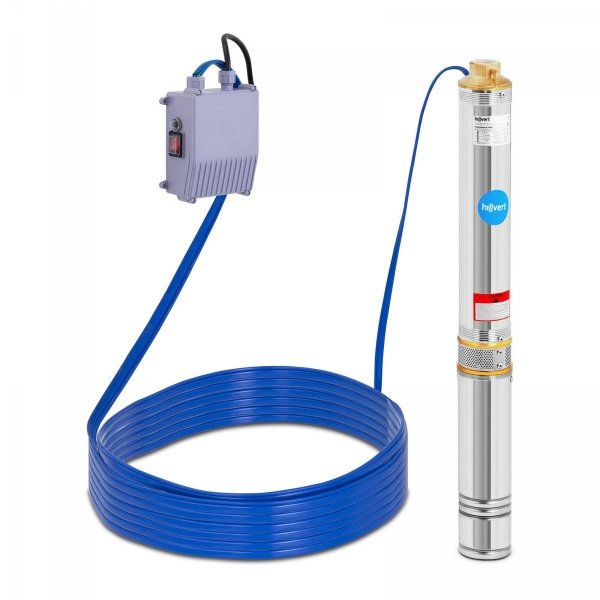 Pompa głębinowa - 550 W - do 80 m - stal nierdzewna HILLVERT 10090123 HT-ROBSON-SP550-80