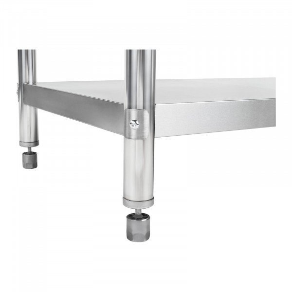 Stół roboczy - stal nierdzewna - 120 x 60 cm - 137 kg - rant ROYAL CATERING 10011591 RCWT-120X60SB