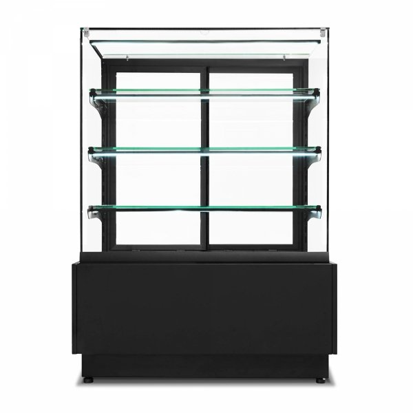 Witryna cukiernicza neutralna Dolce Visione Neutro Premium 900 | podświetlany cokół | 900x690x1300 mm