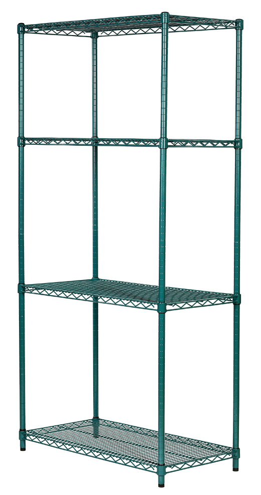 Regał antybakteryjny noMICRO siatkowy 4-półkowy 46x61x182 cm ULTRA POWER