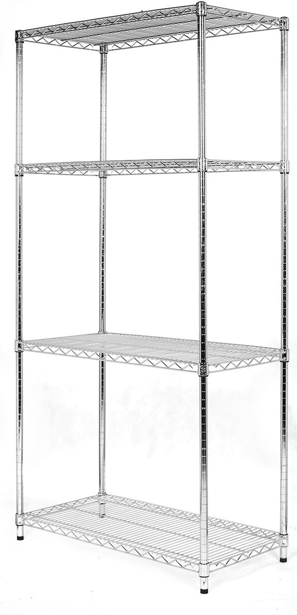 Regał chromowany siatkowy 4-półkowy 61x183x160 cm ULTRA POWER