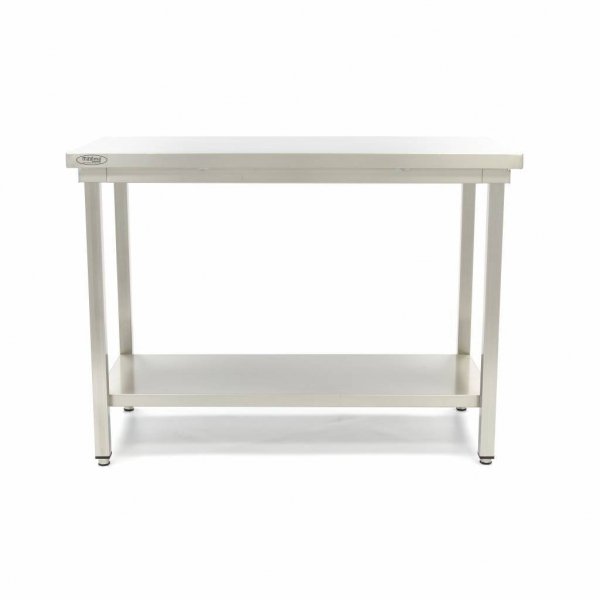 Stół gastronomiczny roboczy ze stali nierdzewnej z półką 60 x 70 cm Maxima