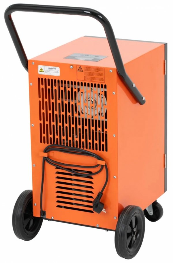 Osuszacz powietrza - budowlany - 60 l / 24 h - 75 m² - 600 m³/h - uchwyt i 2 koła MSW 10062759 MSW-DEH-V1 C60