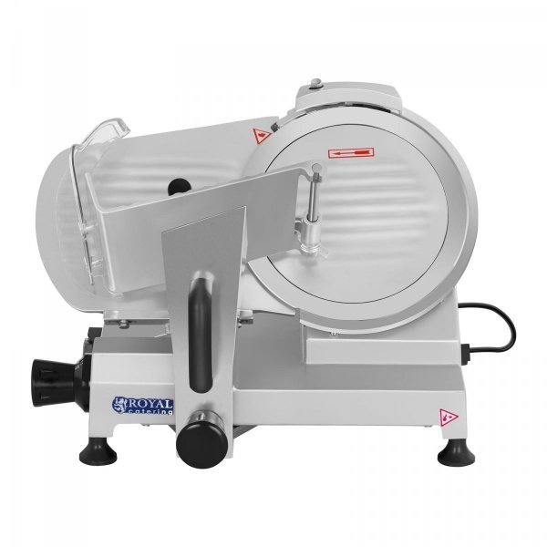 Krajalnica - 250 mm - do 12 mm - wbudowana ostrzałka ROYAL CATERING 10010796 RCAM-250