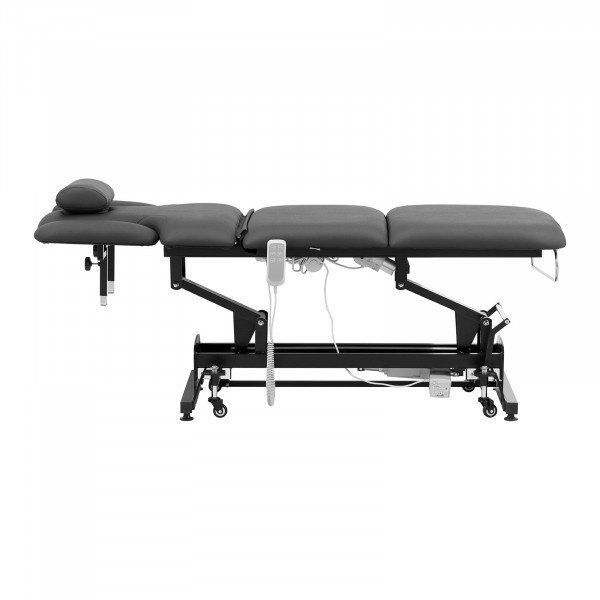 Łóżko do masażu - 3 silniki - 250 kg - czarno-szare PHYSA 10040527 PHYSA NANTES GRAY_PH