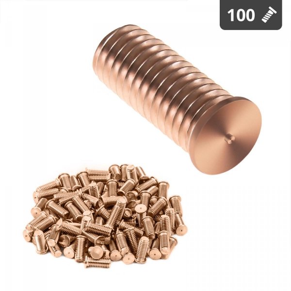 Kołki do zgrzewania - M10 - 25 mm - 100 sztuk  STAMOS 10020682 STUD SET 100C M10 25mm