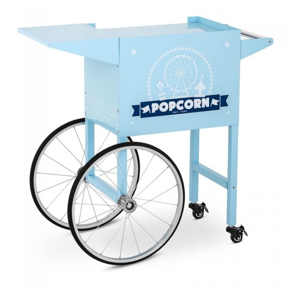 Wózek do popcornu - 51 x 37 cm - niebieski ROYAL CATERING 10011102 RCPT-BBWS-1