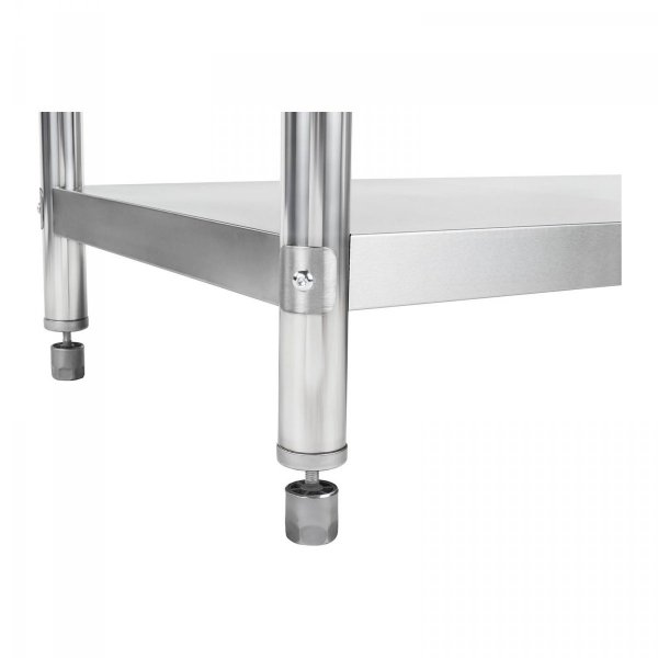 Stół roboczy ze stali nierdzewnej - rant - 180 x 60 cm  ROYAL CATERING 10011097 RCAT-180/60-N