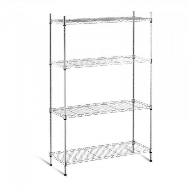 Regał metalowy - druciany - 350 x 900 x 1370 mm - chromowany ROYAL CATERING 10011228 RCMR-1370P19