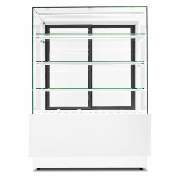 Witryna cukiernicza chłodnicza Dolce Visione Basic 900 BIANCO | 900x690x1300 mm | białe wnętrze