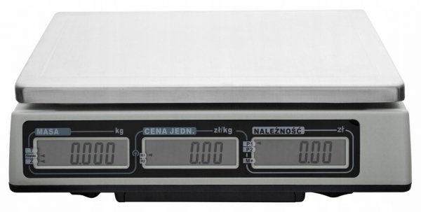 Waga z Legalizacją Sklepowa Kalkulacyjna 30kg / 15kg dokładność 10/5g RS232