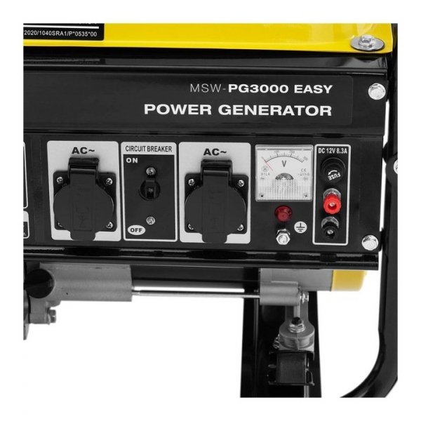 Agregat prądotwórczy 3000W 230VAC/12VDC MSW 10062318 MSW-PG3000 EASY
